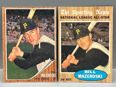 1962 Topps Bill Mazeroski: #353 & #391 All Star