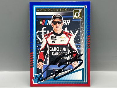 2025 Panini Donruss Racing Connor Zilisch RC Blue/Red In Person Autograph #94 - No COA - 