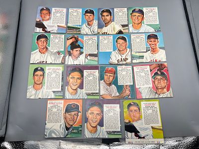 (Lot Of 14) 1952, 53, 54, 55 Red Man Singles W/ Fox & Ashburn / Varying Conditions. (Lot Of 14) 