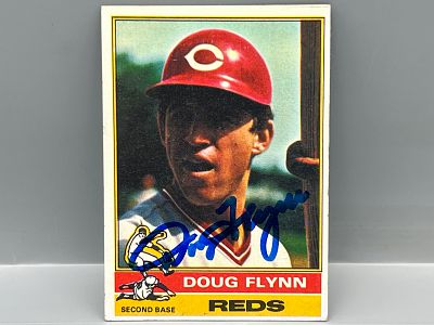 1976 Topps Doug Flynn In Person Autograph #518 - No COA - Autographs in this lot were obtained 