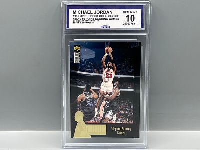 1995 Upper Deck Collector's Choice Jordan Collection Michael Jordan #JC10 - Slabbed By CCG Grading