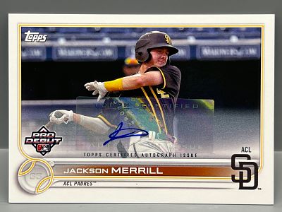 2022 Topps Pro Debut Jackson Merrill Auto #PD-103
