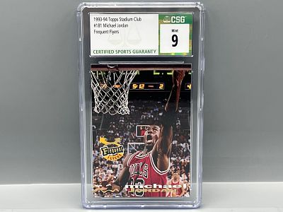 1993-94 Topps Stadium Club Michael Jordan Frequent Flyers #181 CSG Mint 9