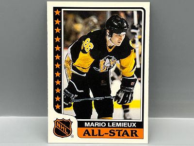 1986 Topps Mario Lemieux All Star Sticker #9