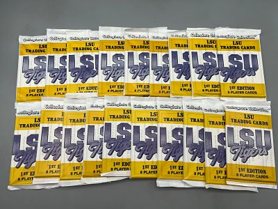 (19) 1990 Collegiate Collection LSU 1st Edition Unopened Wax Packs