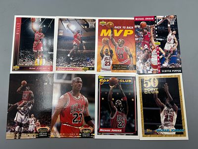 (8) Michael Jordan Basketball Cards