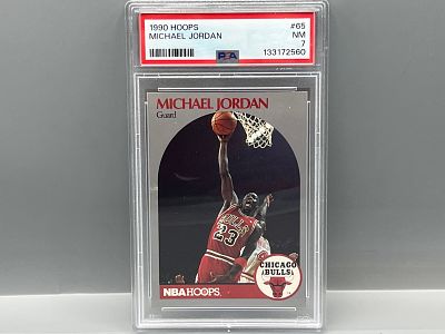 1990 Hoops Michael Jordan #65 PSA NM 7
