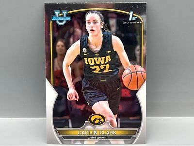 2023 Bowman University Chrome Caitlin Clark 1st Bowman RC #50