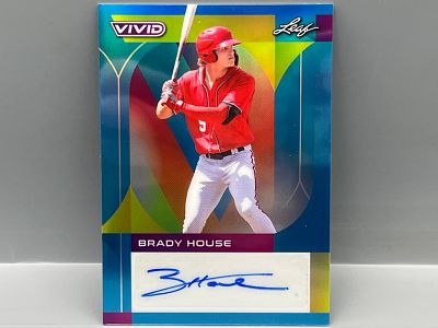 2022 Leaf Vivid Brady House Blue #1/1 Auto