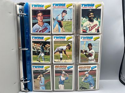 Binder of (250+) 1977 Topps Baseball Cards - Varying Conditions