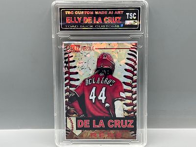 Elly De La Cruz Cincinnati Reds Baseball Custom Made AI Art Card - Print run of 99