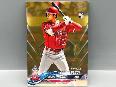 2018 Topps Update Shohei Ohtani RC Gold Parallel #/2018