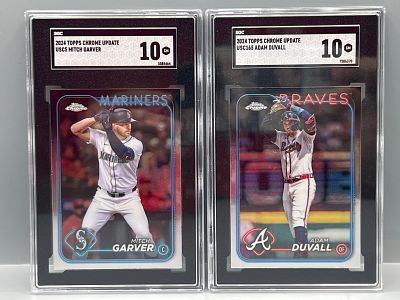 2024 Topps Chrome Update Mitch Garver #USC5 SGC Gem Mint 10 & Adam Duvall #USC165 SGC Gem Mint 10