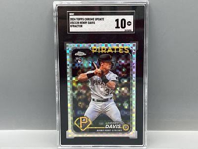 2024 Topps Chrome Update Henry Davis Xfractor RC #USC128 SGC Gem Mint 10