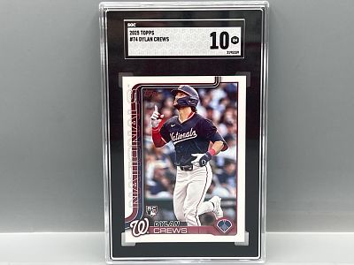 2025 Topps Dylan Crews RC #74 SGC Gem Mint 10
