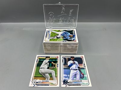 2021 Bowman Paper Baseball Complete 100 Card Set W/ Tarik Skubal & Jazz Chisholm RCs
