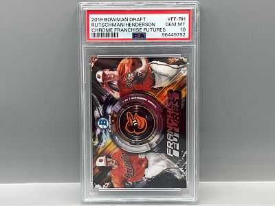 2019 Bowman Draft Rutschman/Henderson Chrome Franchise Futures #FF-RH PSA Gem Mint 10