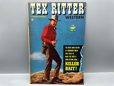 Fawcett Publications Tex Ritter Western #6 Comic Book, August 1951