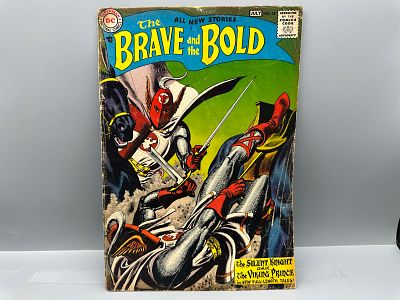 DC Comics The Brave and the Bold #18, Featuring The Silent Knight and Viking Prince, July 1958