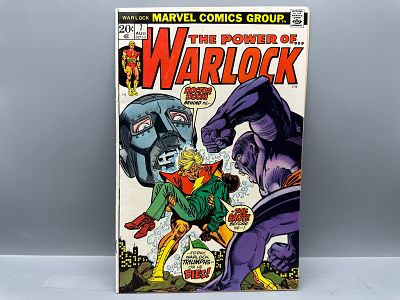 Marvel Comics The Power of Warlock #7, Doctor Doom and The Brute Cover, August 1973