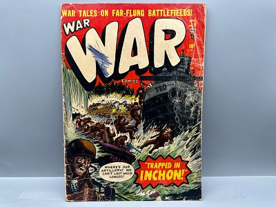 Atlas Comics War Comics #9 Trapped in Inchon Russ Heath Cover April 1952
