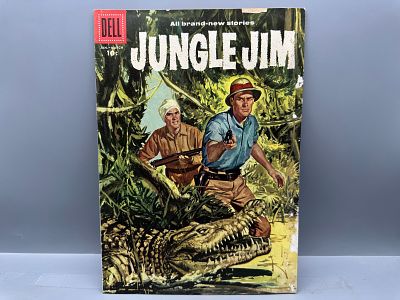 Dell Comics Jungle Jim #11, Crocodile Cover, 1957