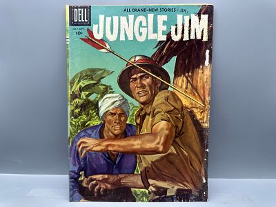Dell Comics Jungle Jim #9 Painted Cover July-September 1956