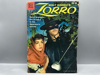 Dell Four Color Comics #1037 Walt Disney's Zorro Photo Cover, 1959