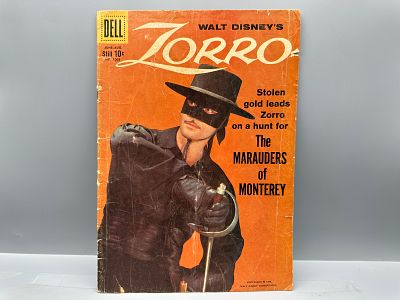 Dell Four Color Comics #1003 Walt Disney's Zorro, The Marauders of Monterey, 1959