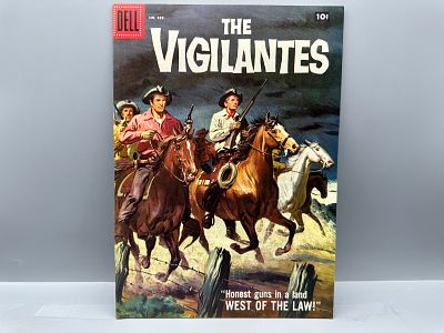 Dell Four Color #839 The Vigilantes with Sam Savitt Painted Cover 1957