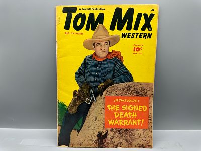Fawcett Publications Tom Mix Western #25, Golden Age Comic Book, January 1950