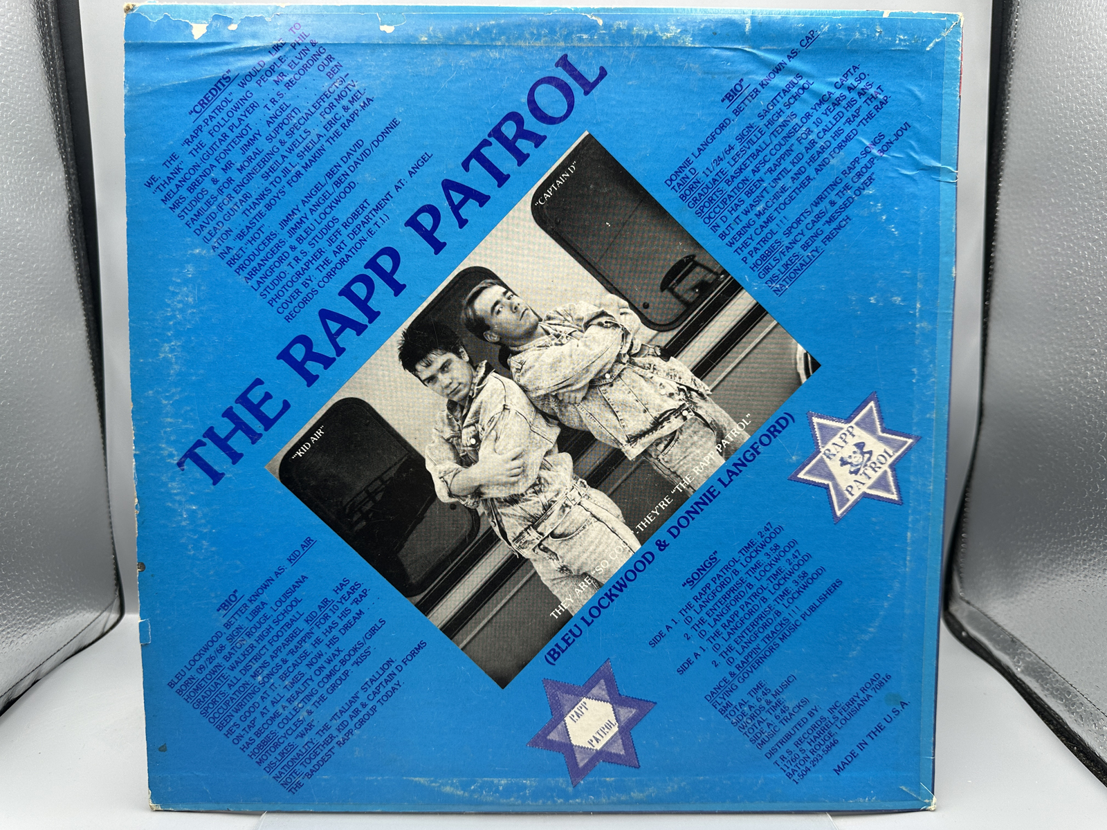 1986 T.R.S Records The Rapp Patrol T.R.S. Presents: The Rapp Patrol 12-inch Vinyl EP - T.R.S.-2001