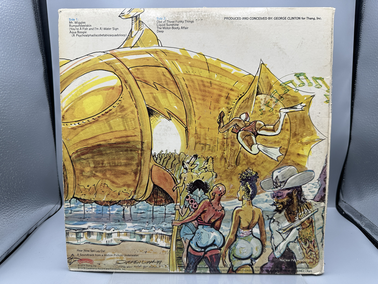 1978 Casablanca Records Parliament Motor Booty Affair Vinyl Album W/ Atlantis Pop-Up Gatefold - NBLP 7125