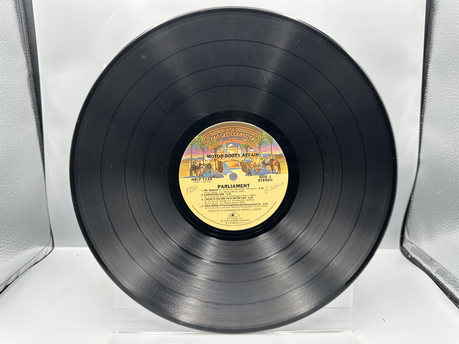 1978 Casablanca Records Parliament Motor Booty Affair Vinyl Album W/ Atlantis Pop-Up Gatefold - NBLP 7125