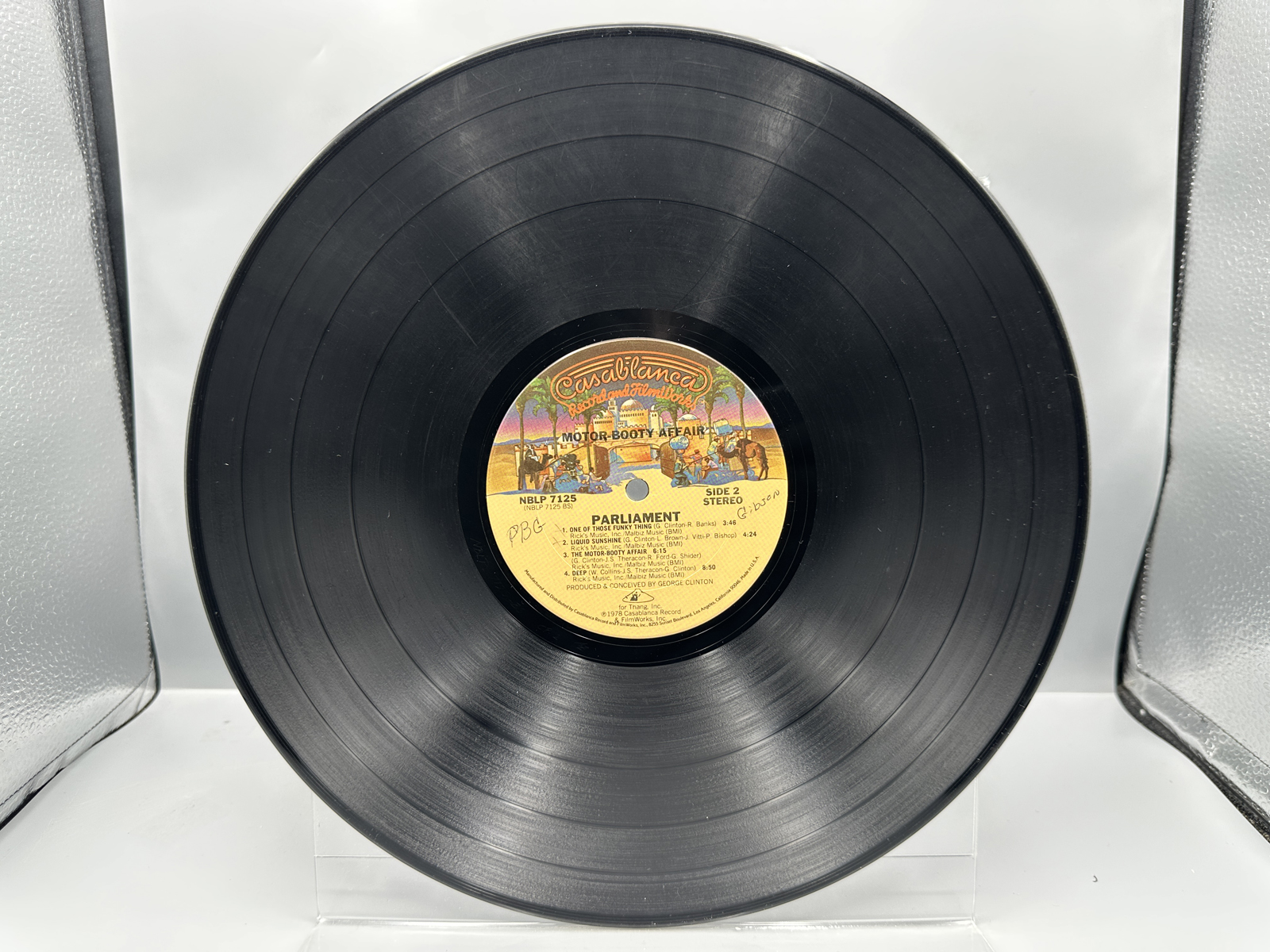 1978 Casablanca Records Parliament Motor Booty Affair Vinyl Album W/ Atlantis Pop-Up Gatefold - NBLP 7125