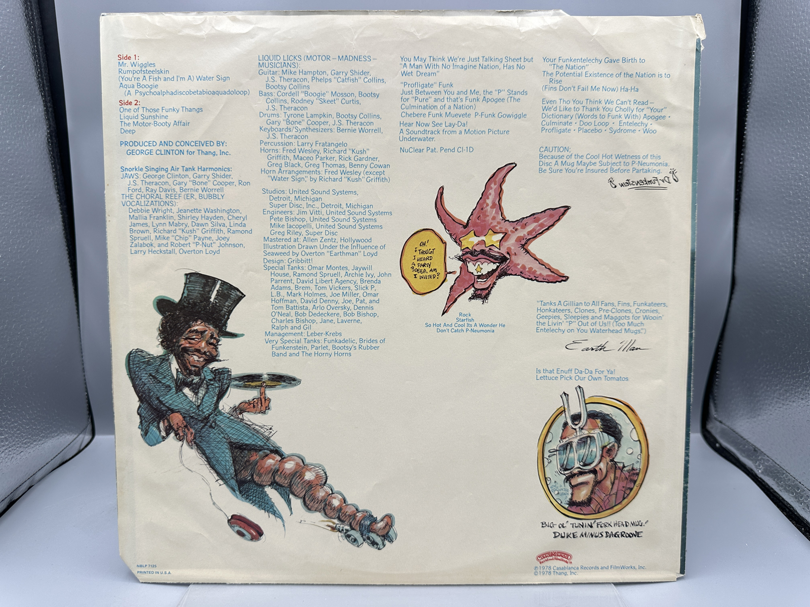 1978 Casablanca Records Parliament Motor Booty Affair Vinyl Album W/ Atlantis Pop-Up Gatefold - NBLP 7125