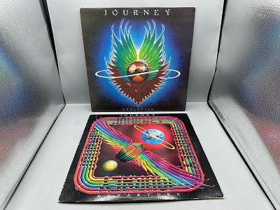 Journey (2 LP Lot): Evolution (1979); and Departure (1980) - Records are untested by the 