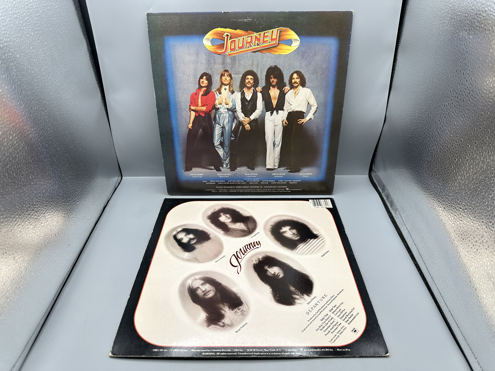 Journey (2 LP Lot): Evolution (1979); and Departure (1980)