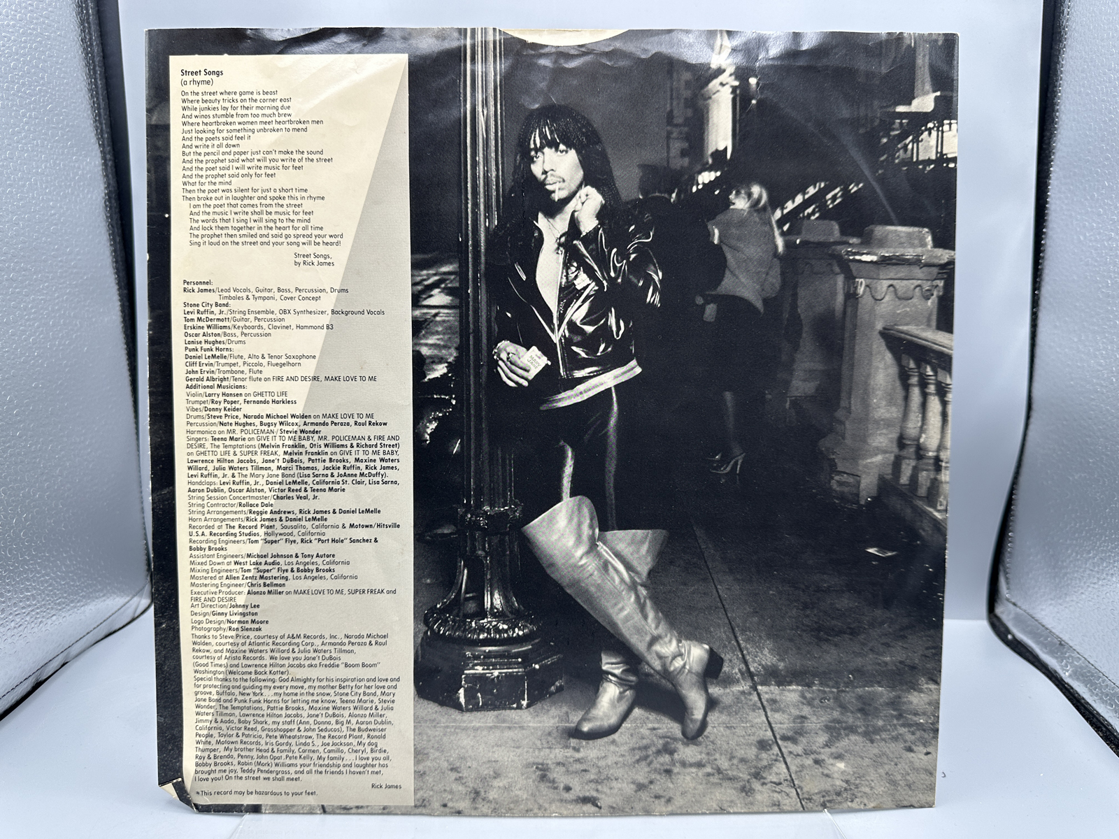 1981 Gordy Records Rick James Street Songs Vinyl Album - G8-1002M1