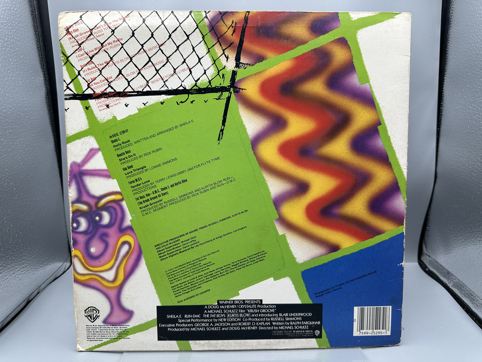 1985 Warner Bros. Records Krush Groove Music From The Original Motion Picture Soundtrack Vinyl Album - 1-25295