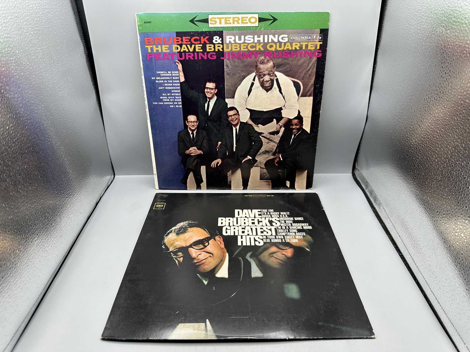 Dave Brubeck (2 LP Lot): Brubeck & Rushing - The Dave Brubeck Quartet Featuring Jimmy Rushing (1974), reissue; and Dave Brubeck's Greatest H