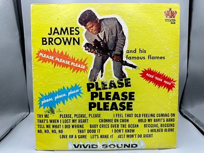 1964 King Records James Brown And His Famous Flames Please Please Please Reissue Vinyl Album - 