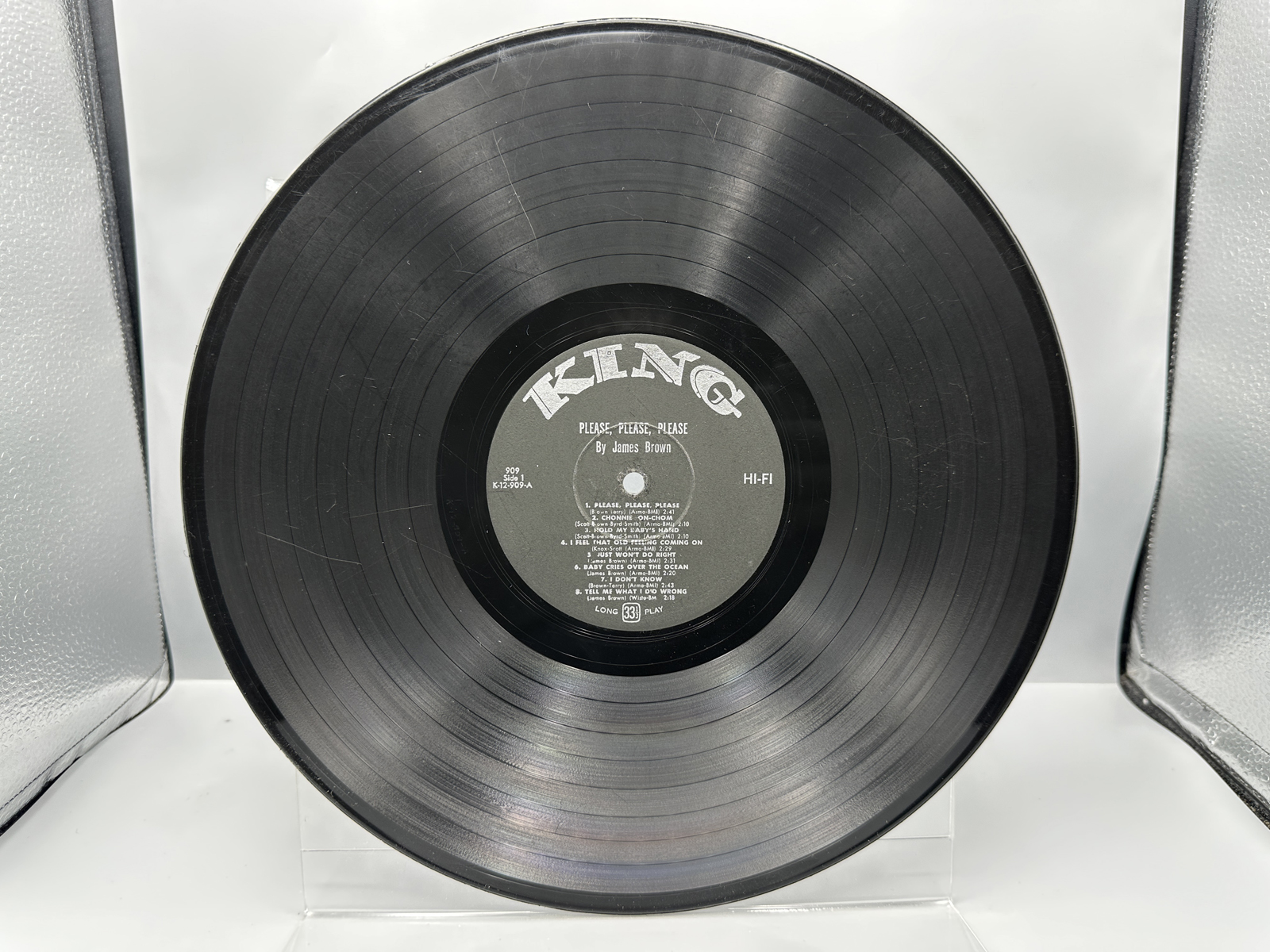 1964 King Records James Brown And His Famous Flames Please Please Please Reissue Vinyl Album - K-12-909