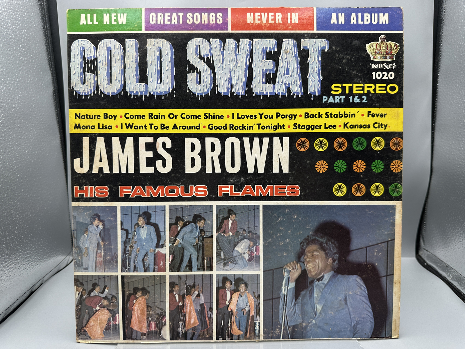 1967 King Records James Brown And The Famous Flames Cold Sweat Red Label Vinyl Album - KS-12-1020