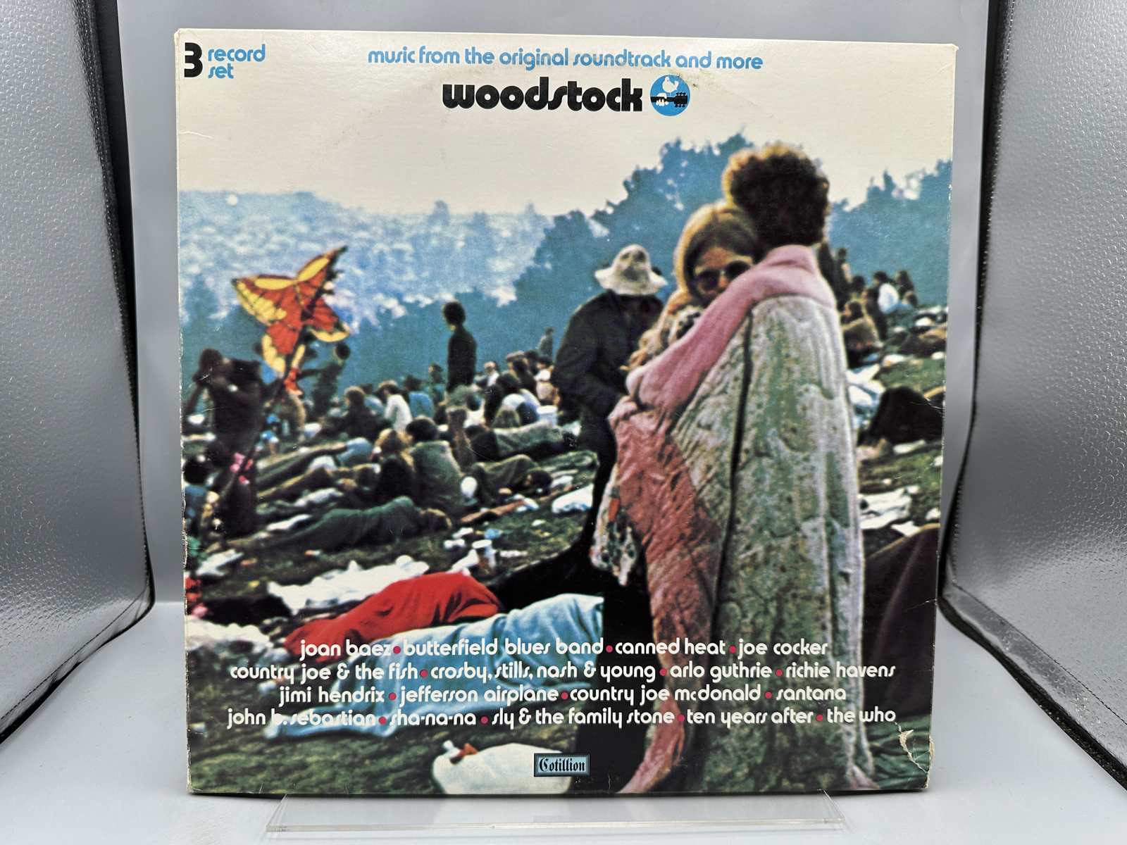 Woodstock - Music From The Original Soundtrack (1977), reissue, gatefold-over cover, 3 LPs