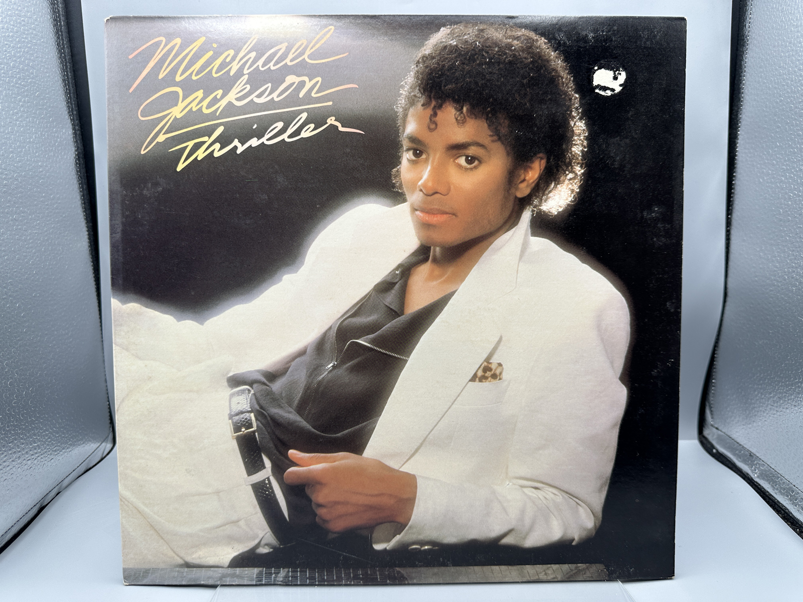 1982 Epic Records Michael Jackson Thriller Vinyl Album W/ Co Producer Credits - QE 38112