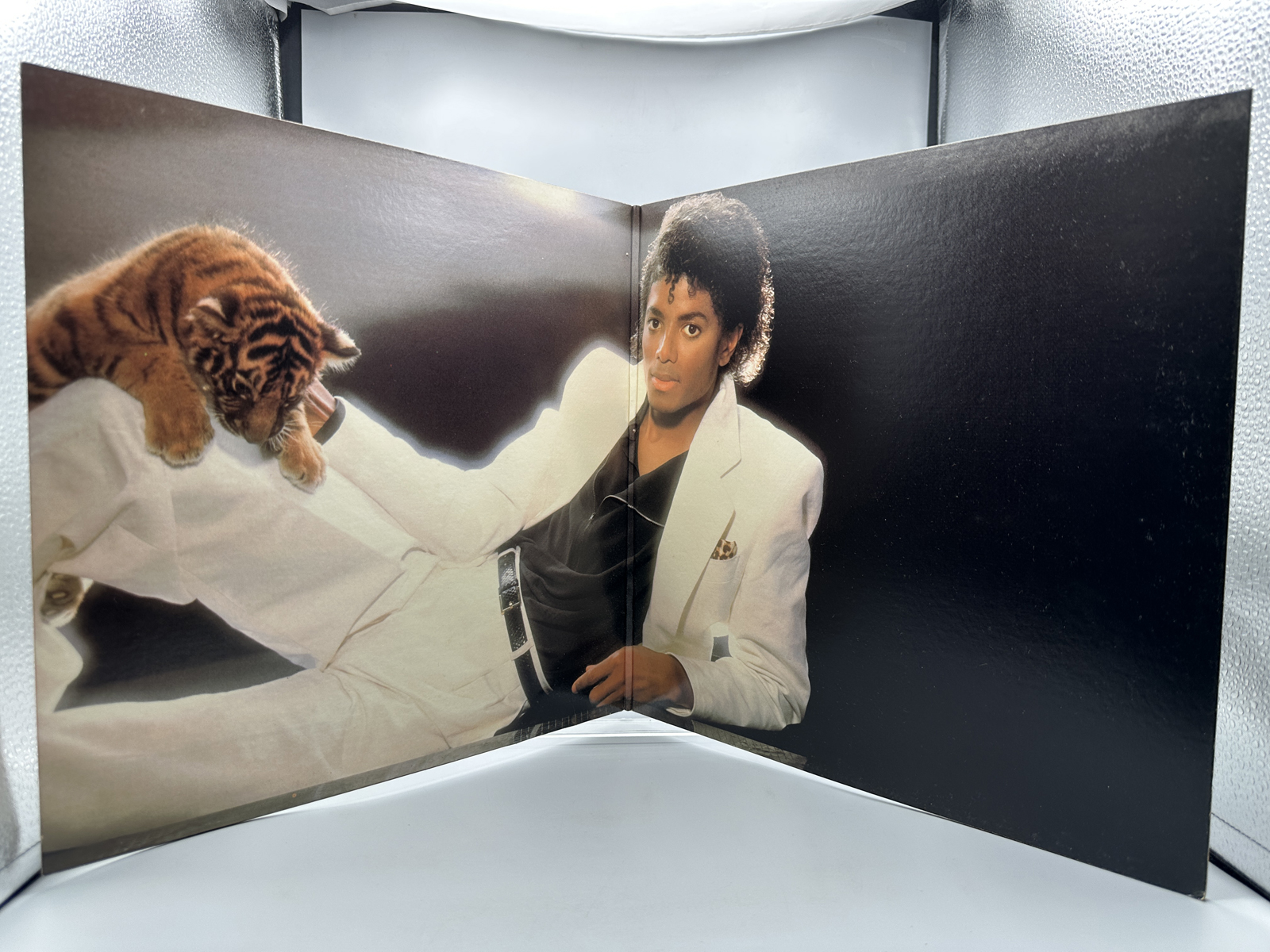 1982 Epic Records Michael Jackson Thriller Vinyl Album W/ Co Producer Credits - QE 38112