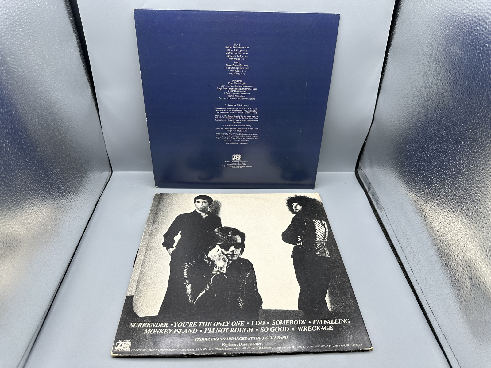 J. Geils Band (3 LP Lot): Live - Full House (1972); Nightmares And Other Tales From The Vinyl Jungle; and Monkey Island (1977), gatefold