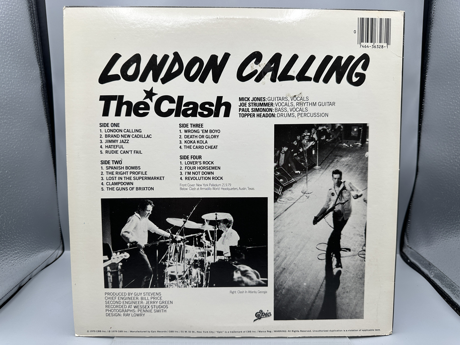 1979 Epic Records The Clash London Calling Vinyl Album W/ Advisory Sticker - E2 36328
