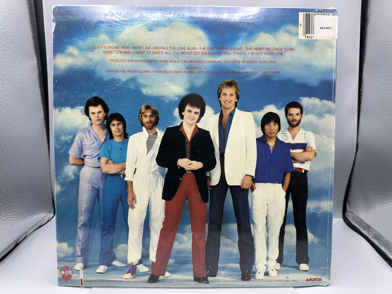 SEALED - Air Supply: The One That You Love (1981), promo notch in cover